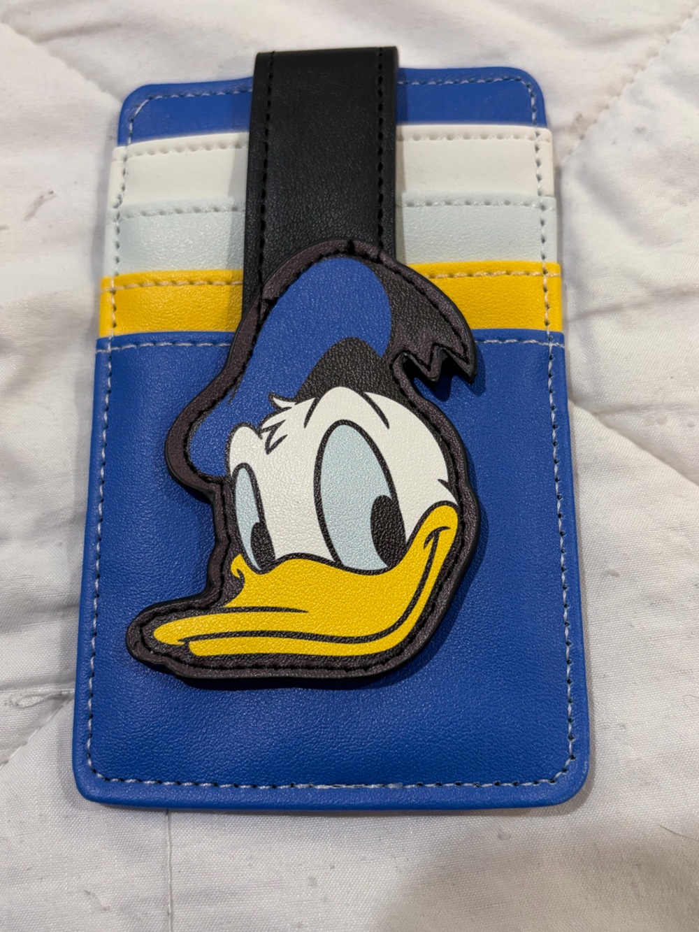 Disney Donald Duck Blue Yellow Card Holder Wallet